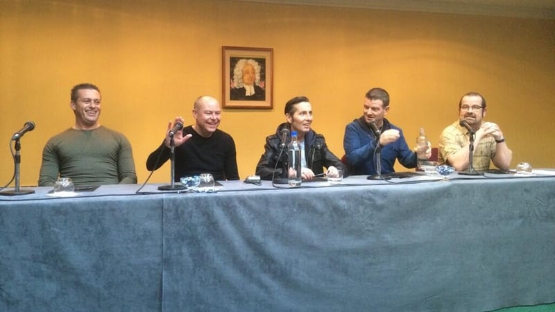 © (@SineadCrowley) Aslan at the press conference in the Gresham Hotel