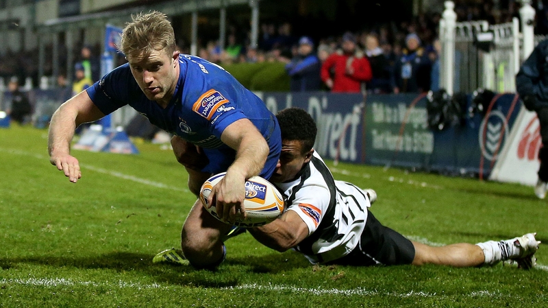 Luke Fitzgerald scores Leinster's third try