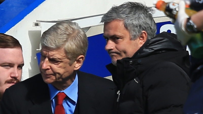 Arsene Wenger (L) and Jose Mourinho have clashed several times over the years