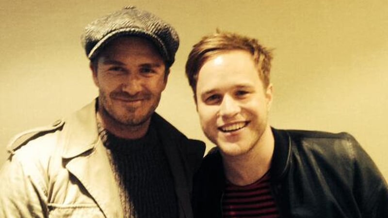 David Beckham and Olly Murs