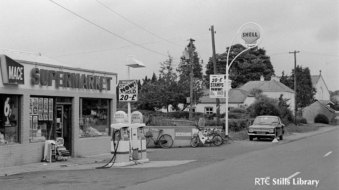 Service Station and Mace Supermarket in 1974. But where are they?
