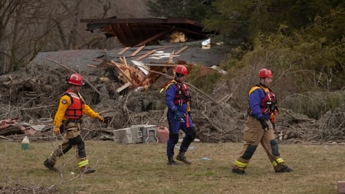 Search teams continue their painstaking operation as 176 people remain unaccounted for (Pic: EPA)