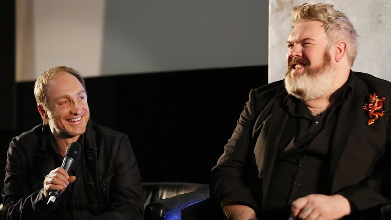 Michael McElhatton and Kristian Nairn at a Q&A session in the Light House cinema, Smithfield