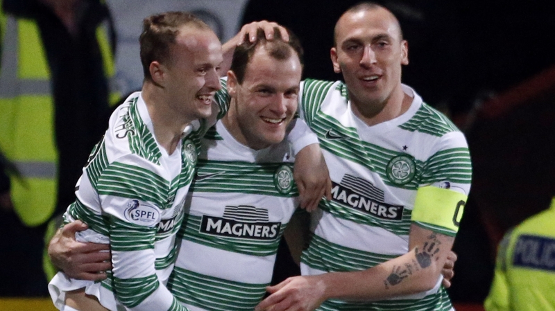 Anthony Stokes (c) headed the visitors into the lead