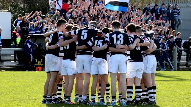 Presentation Brothers College assemble before kick-off against Crescent College Comprehensive