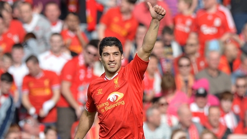 Luis Suarez was last week also named Player of the Year by the Professional Footballers' Association