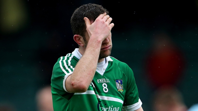 Dejection on the face of Donal O'Grady after Limerick's loss against Galway