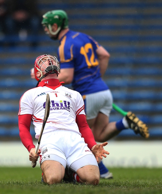 Dejection from Cork goalkeeper Anthony Nash, whose side came up just short against Tipperary