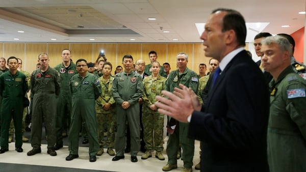 Tony Abbott said searchers owe it to the families to continue the hunt