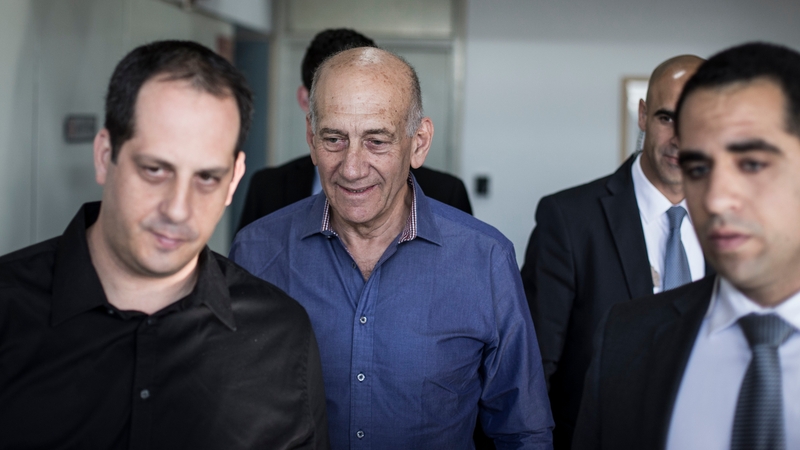 Former Israeli prime minister Ehud Olmert was convicted in March