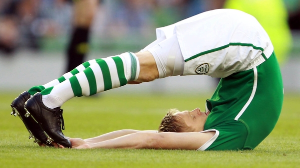 Damien Duff earned 100 caps for Ireland