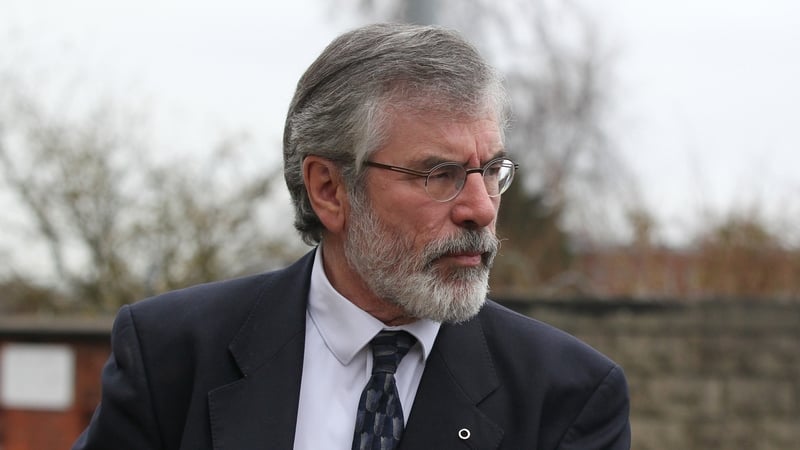 Gerry Adams says there is an opportunity to send out a powerful message of hope