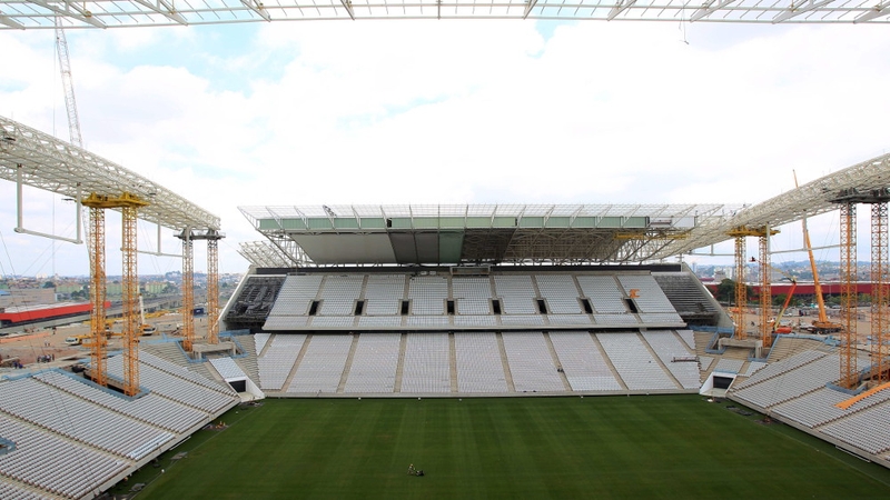 Construction company was ordered to stop work on temporary stands (Pic: EPA)