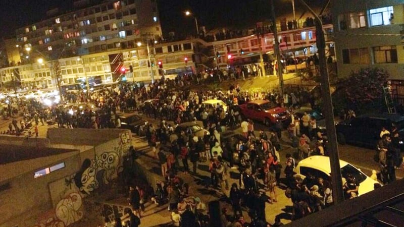 People are evacuated after tsunami warning issued (Pic: EPA)