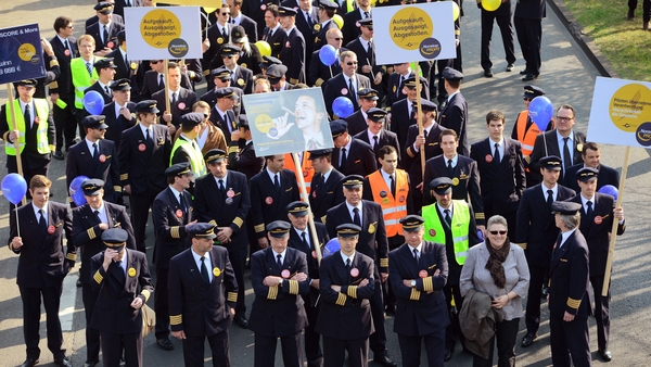 The pilots are striking over a long-running pay dispute