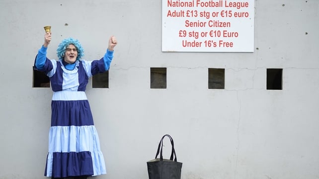 Dublin fan Tony Broughan outside Healy Park in Omagh