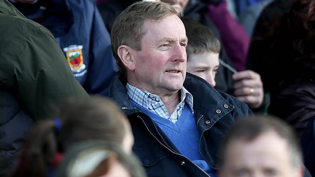 Enda Kenny was at McHale Park in Castlebar to see Mayo beat Derry