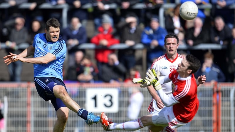 Kevin McManamon was among the Dublin goalscorers as they beat Tyrone at Healy Park