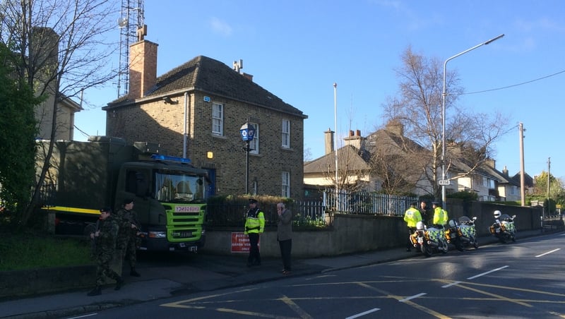 The letter addressed to Mr Shatter was brought to Rathfarnham Garda Station
