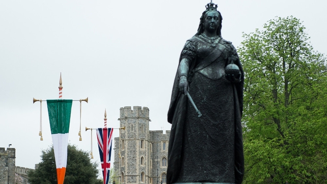 Windsor is decked out with the Tricolour and Union Flag
