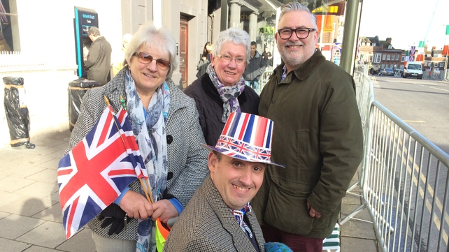 People pick their seats early for the occasion