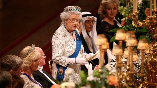 She said Britain had been hugely enriched by the arrival of Irish men and women to its shores, and recalled 'with great pleasure' her visit to Ireland
