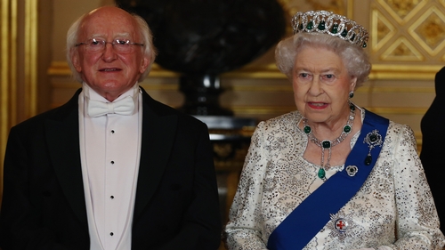 Both President Michael D Higgins and Queen Elizabeth gave speeches at tonight's banquet