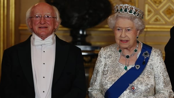Both President Michael D Higgins and Queen Elizabeth gave speeches at tonight's banquet