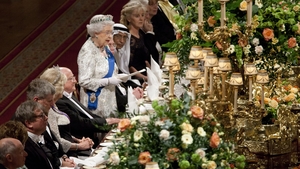 The queen speaks at a banquet to mark the State visit of President Michael D Higgins to Britain last year (Pic: Fennells)