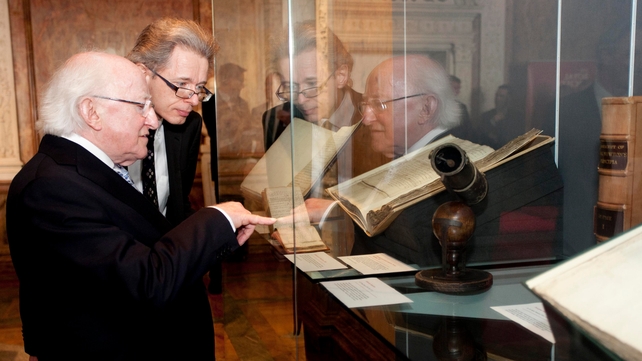 The President highlighted the contribution of Irish scientists during his address to the Society