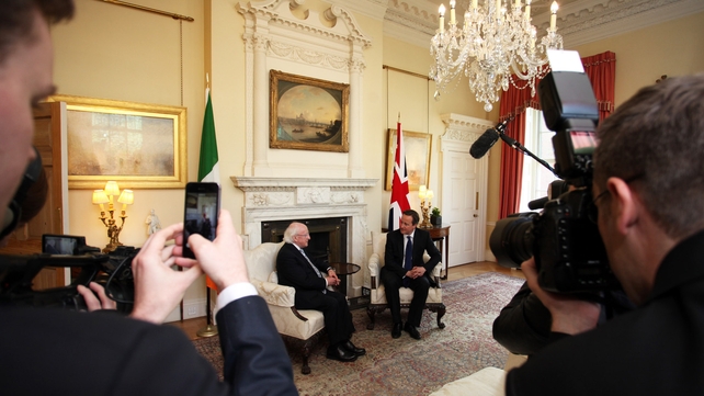 Photo Op: The Prime Minister and the President chatting in Downing Street
