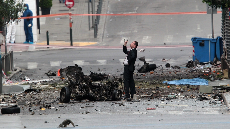 An anonymous caller said the bomb contained about 70kg of explosives