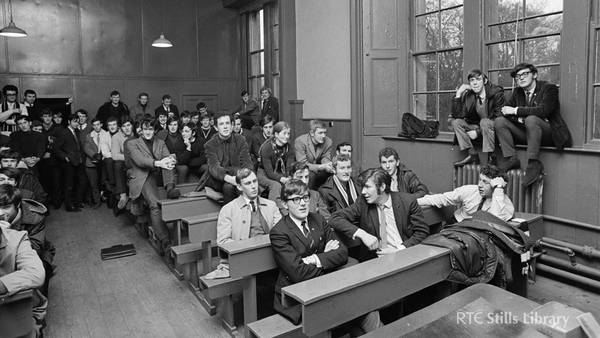 UCD students, c.1969 © RTÉ Archives 2615/019