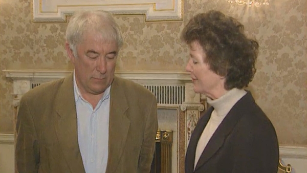 Seamus Heaney and Mary Robinson