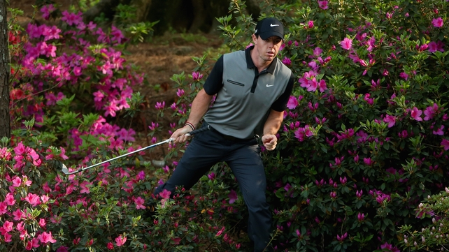 Rory McIlroy finds times to ignore the azaleas at the US Masters