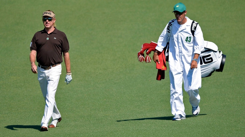 Miguel Angel Jimenez told Keegan Bradley caddie to shut-up