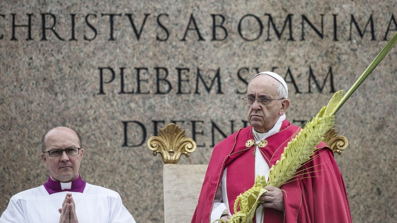 Pope Francis was solemn as he delivered his impromptu homily
