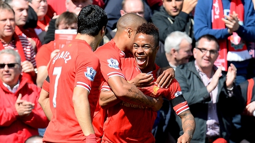 Raheem Sterling opened the scoring for Liverpool