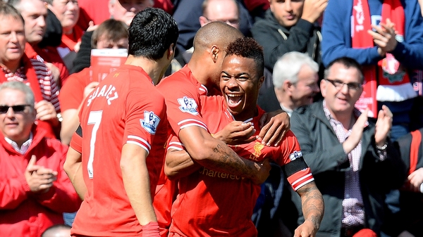 Raheem Sterling opened the scoring for Liverpool