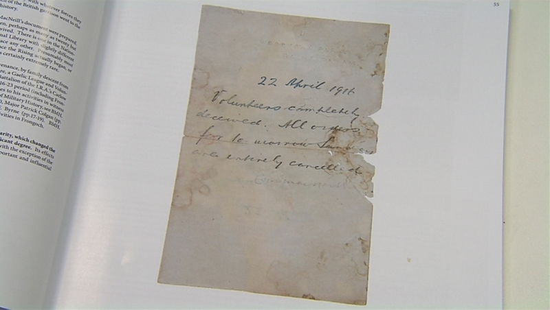 The 11-word countermand was issued by Eoin MacNeill, Commander of the Irish Volunteers