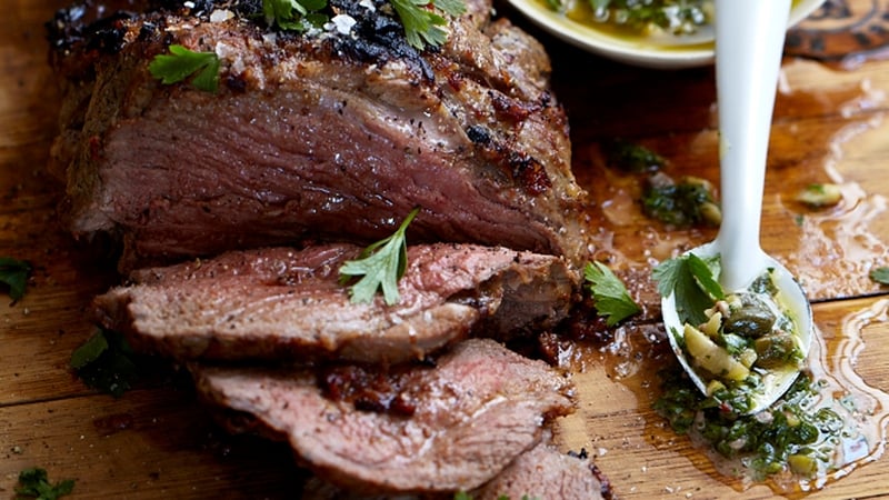 Leg of Lamb with Lively Salsa