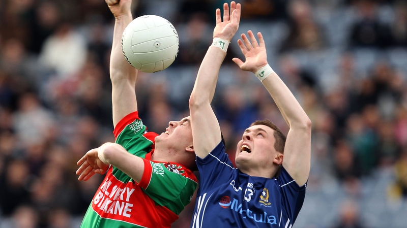 CJ McGourty (R) was Antrim's top scorer in the Saffrons' Allianz League campaign
