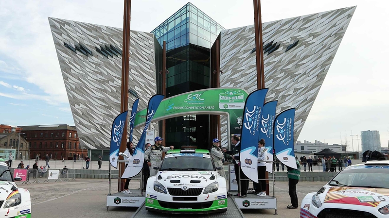 Esapekka Lappi outside the iconic Titanic museum in Belfast