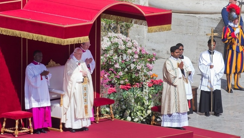 Pope Francis condemned the 'immense wastefulness' in the world