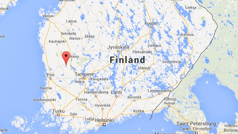 The plane went down in Jamijarvi, western Finland (Pic: Google Maps)