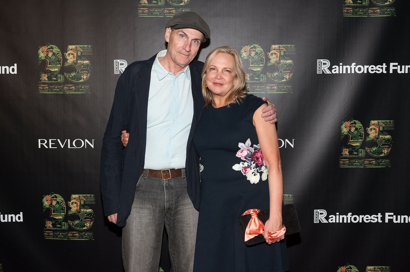 James Taylor and wife Caroline Smedvig