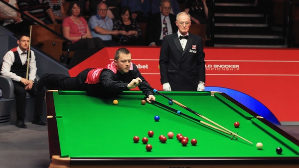 It was pure guesswork at times for Mark Allen as he beat Michael Holt