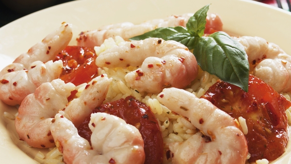 Prawns with Tomato and Saffron Sauce