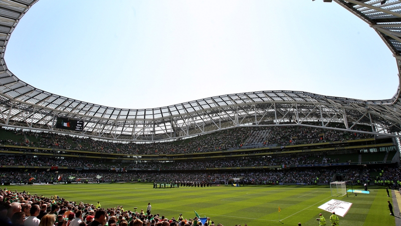 The Aviva Stadium has a capacity of 51,700 and could play host to four games at Euro 2020