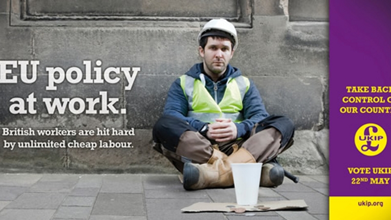 UKIP said the use of actors in political posters was standard practice